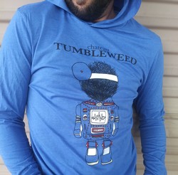 Hooded Long Sleeve Tee Ron Blue