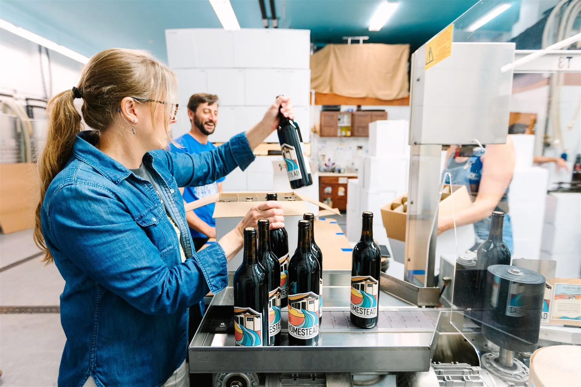 Bottling at Chateau Tumbleweed