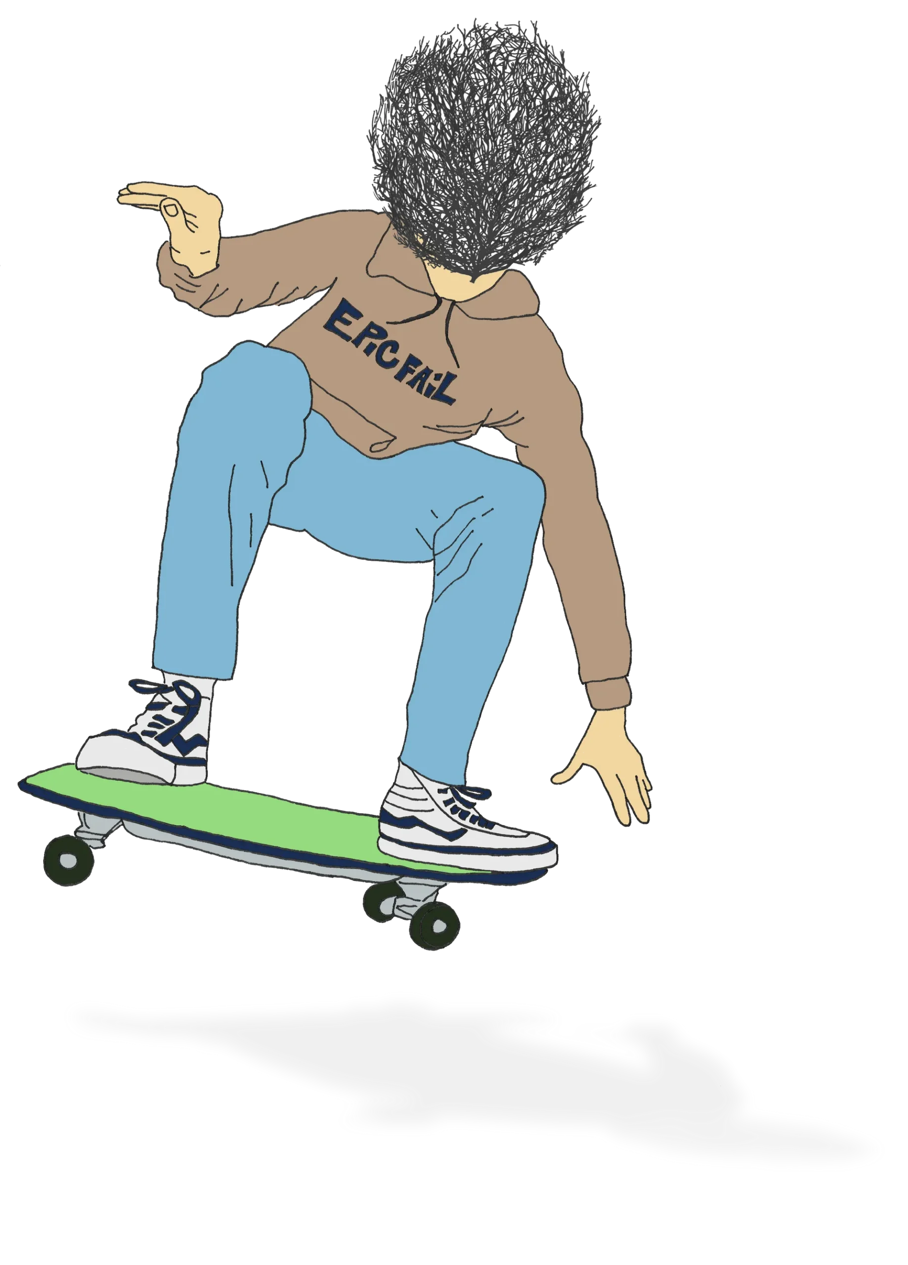 Skateboarder art
